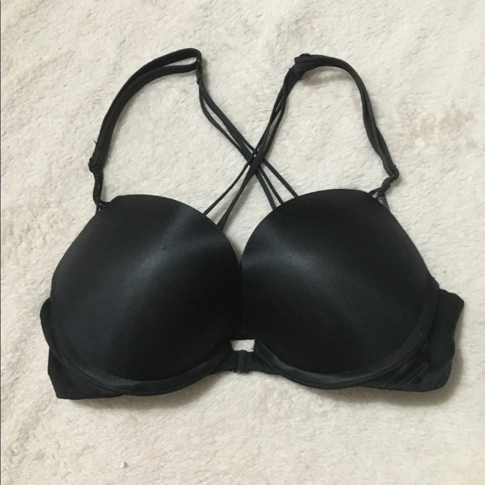 Front clasp victoria secret bombshell bra black